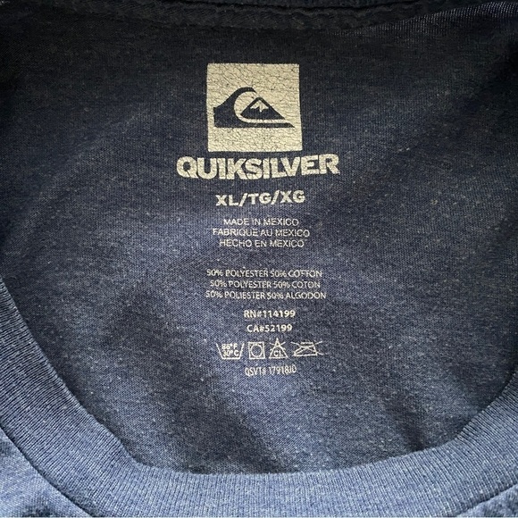 QUIKSILVER Moustache Peep Surf Tee Shirt Men XL - Picture 4 of 5
